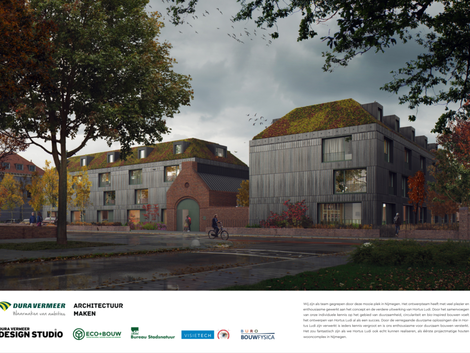 Hortus Ludi, DURA VERMEER, ArchitectuurMaken, ECO+BOUW, Bureau Stadsnatuur, VISIETECH, Buro BOUWFYSICA